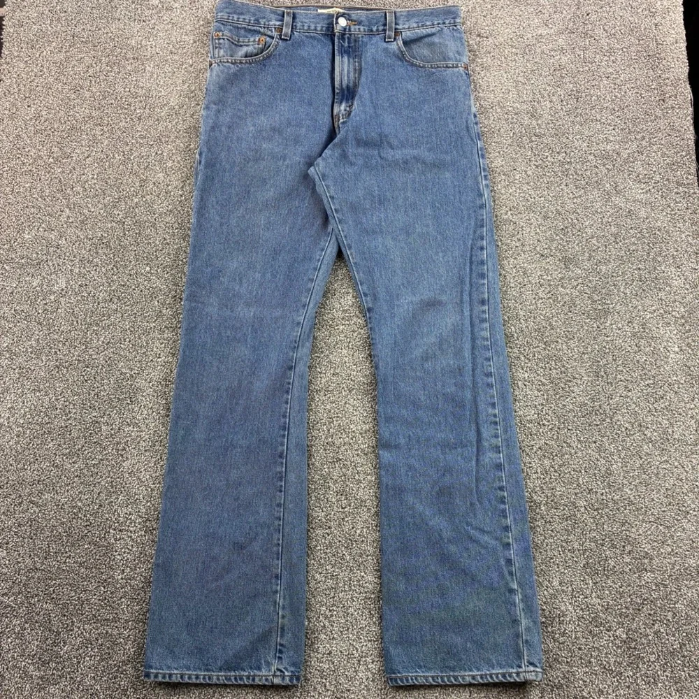 Vintage Y2K Levi's 517 Jeans Mens 34x34 Blue Denim Bootcut Faded Light Wash